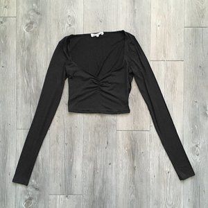 Joah Brown Cinched Long Sleeve Top